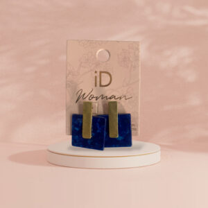 ID WOMAN AROS OCEANOS AZUL CUADRADO